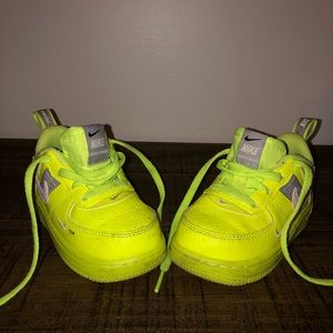 Neon Air Force 1s - size 7C (baby/toddler)